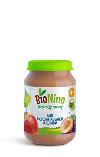 Bionino Ябълки и сливи 4+