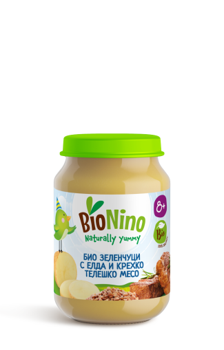 Bionino Зеленчуци елда и телешко 8+