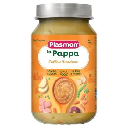 Plasmon Пюре от пилешко месо и зеленчуци за деца 7М+