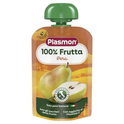 Plasmon 100% Pera Плодова закуска круша за деца 6М+