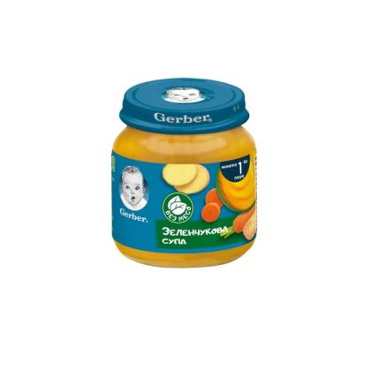 GERBER® Храна за бебета Зеленчукова супа пюре Моето първо пюре 6м+