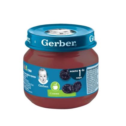 GERBER® Храна за бебета Сливи пюре 6м+