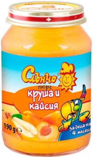 Слънчо  Круша и Праскова пюре 4м+