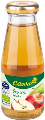Слънчо Био сок от Ябълка 4м+