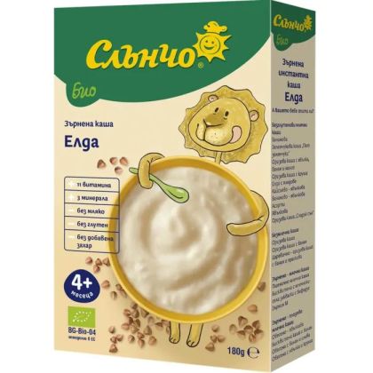 Слънчо Зърнена Елда  Био каша 4м+