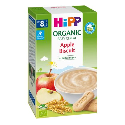 Hipp инстантна Био каша Ябълки и Бисквити 8м+