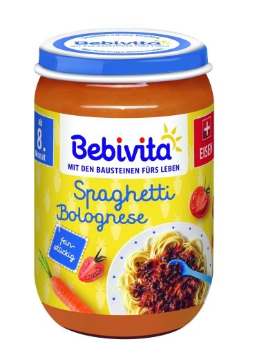 Bebivita спагети Болонезе Био пюре 8м+