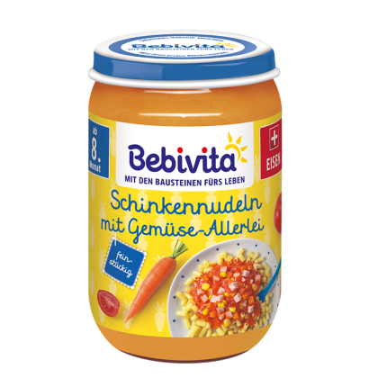 Bebivita паста с Шунка и Зеленчуци пюре 8м+