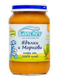Ganchev Ябълки и Моркови пюре 4м+