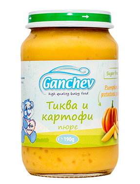 Ganchev Тиква и Картофи пюре 4м+