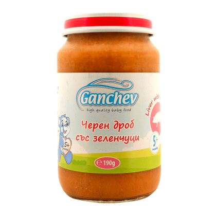Ganchev Черен Дроб със Зеленчуци пюре 5м+