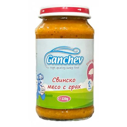 Ganchev Свинско с Грах пюре 12м+