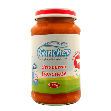 Ganchev Спагети Болонезе  пюре 12м+