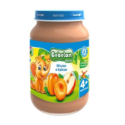 Bebelan Ябълки и Кайсии пюре 4м+