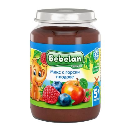 Bebelan Микс с Горски Плодове пюре 5м+