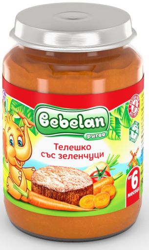 Bebelan Телешко със зеленчуци пюре 6м+