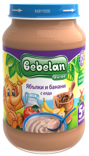 Bebelan Ябълки и Банани с Елда пюре 5м+