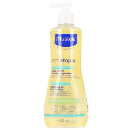 Mustela Stelatopia Душ-олио за атопична кожа 