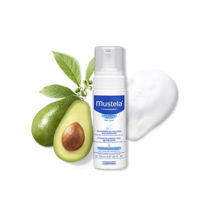 Mustela Шампоан-пяна за новородени против крусти