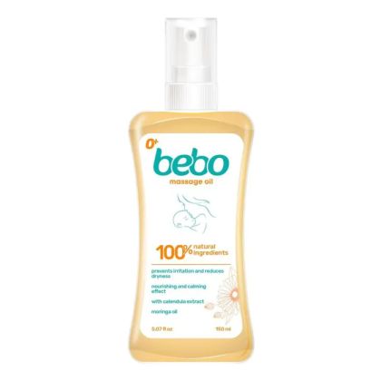 Бебо Масажно олио с помпа 0м+