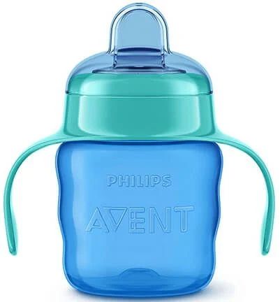 Philips Avent чаша със силиконов улей синя 6м+ 200 мл
