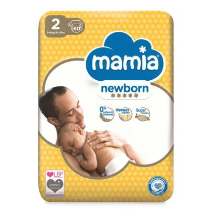 Mamia 2 Newborn пелени 60 бр
