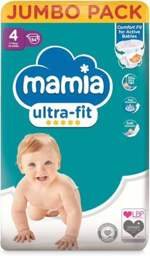 Mamia 4 Ultra-fit пелени 84 бр