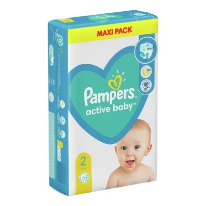 Pampers 2 размер пелени Active Baby VPP 72бр