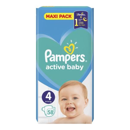 Pampers 4 размер пелени Active Baby VPP 58бр