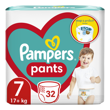 Pampers Pants 7 размер гащички VPP 32 бр