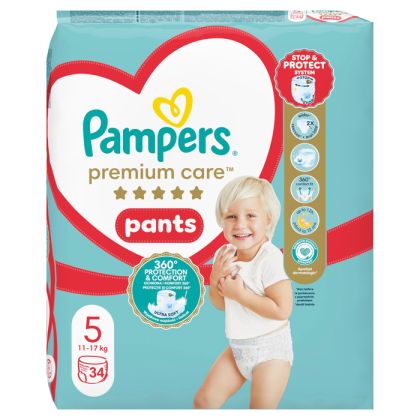 Pampers Premium care размер 5 pants 34 бр