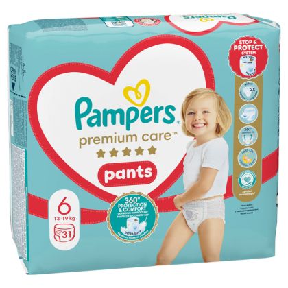Pampers Premium care размер 6 pants 31 бр