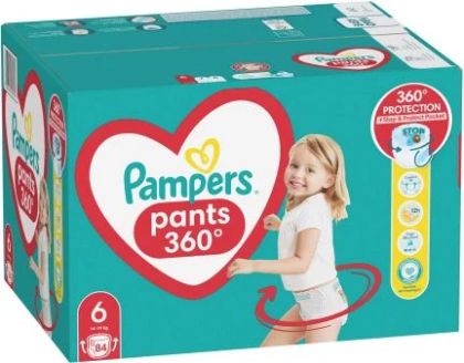 Pampers Pants 6 размер гащички кашон 84 бр