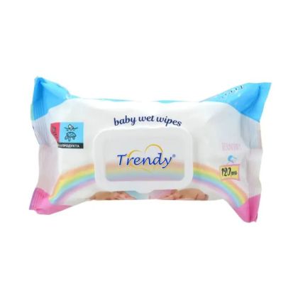 Trendy Baby мокри кърпи с капак 120 бр