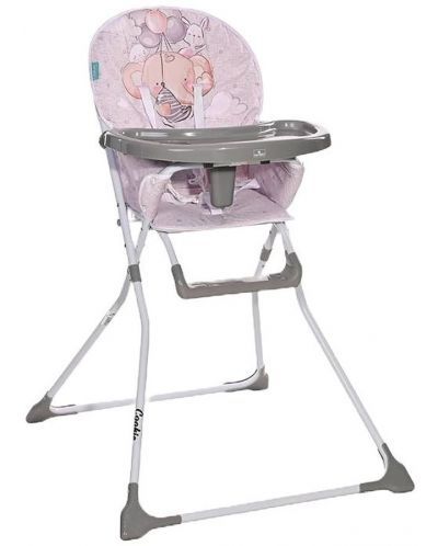  Lorelli  стол за хранене Cookie Noble Grey and Pink