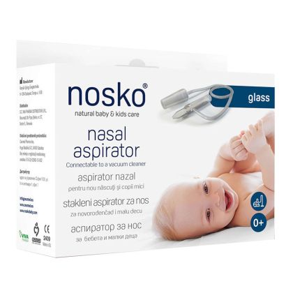Nosko Стъклен аспиратор за нос за прахосмукачка 0м+