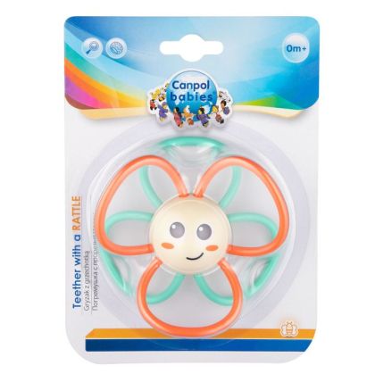 Canpol чесалка с дрънкалка Sunflower 0м+