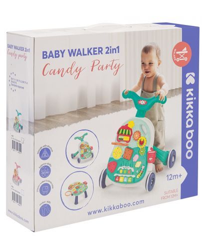Kikkaboo Candy Party 2в1 Mint проходилка 12м+