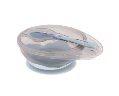 Kikkaboo купа с лъжица син цвят 4м+