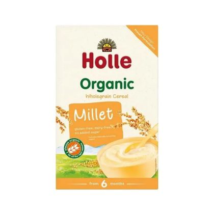 Holle Био бебешка безмлечна каша с просо без глутен 6м+
