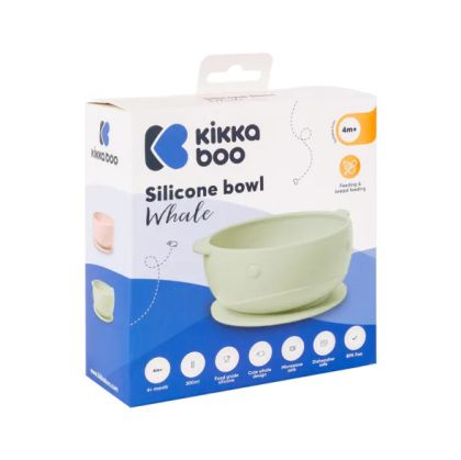 Kikkaboo Whale Mint силиконова купа цвят мента 4м+