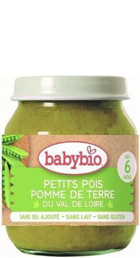 Babybio Био пюре зелен грах 6м+