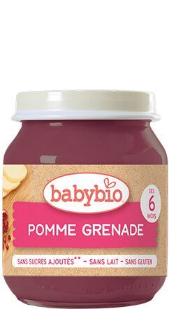 Babybio Био пюре ябълки и нар 6м+