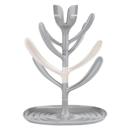 Kikkaboo Tulip сушилник за шишета и биберони сив