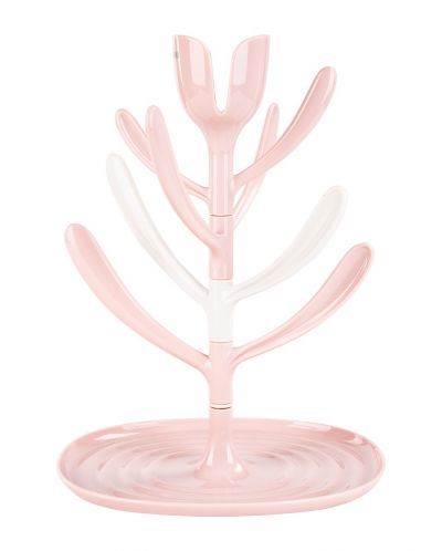 Kikkaboo Tulip сушилник за шишета и биберони розов