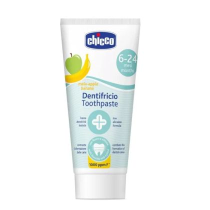 Chicco паста за зъби ябълка и банан 6м+