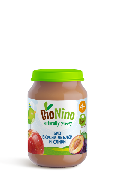Bionino Ябълки и сливи 4+