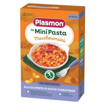 Plasmon Maccheroncini Бебешка паста макарони Първи зъбки 10М+
