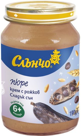 Слънчо крем Рожков Сладък сън пюре 6м+