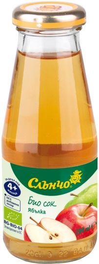 Слънчо Био сок от Ябълка 4м+